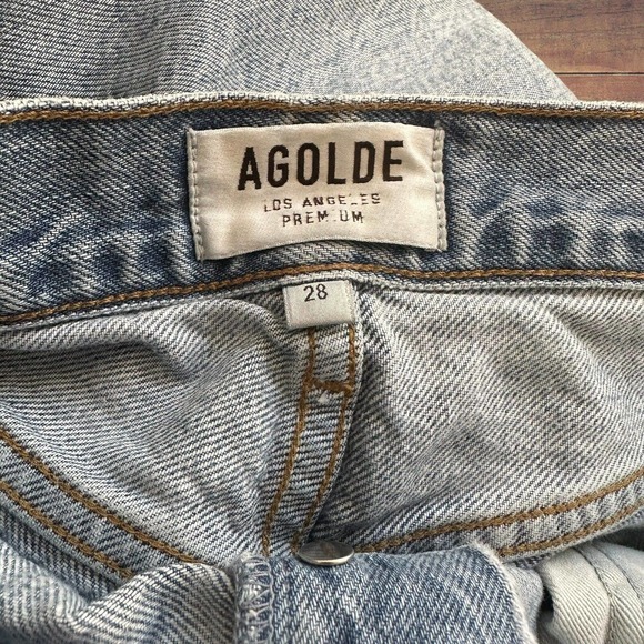 AGOLDE Jamie Jeans Distressed Sz 28 Button Fly Organic Cotton A045-1139‎ - Picture 15 of 15